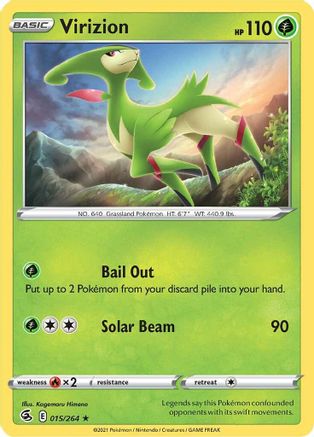 Virizion 015/264 SWSH08 Fusion Strike - Rare