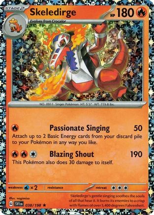 Skeledirge 038/198 - Holofoil Miscellaneous Cards & Products - Rare