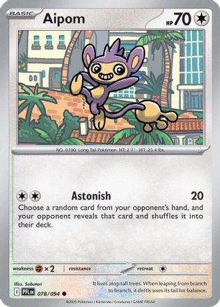 Aipom 078 ME02 Phantasmal Flames - Common
