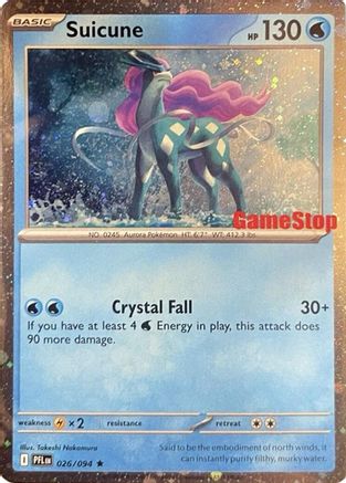 Suicune (Cosmos Holo) (Gamestop Exclusive) 026 - Holofoil Miscellaneous Cards & Products - Promo