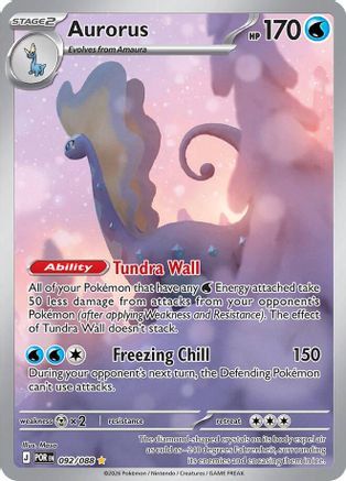 Aurorus 092/088 - Holofoil ME03 Perfect Order - Shiny Rare