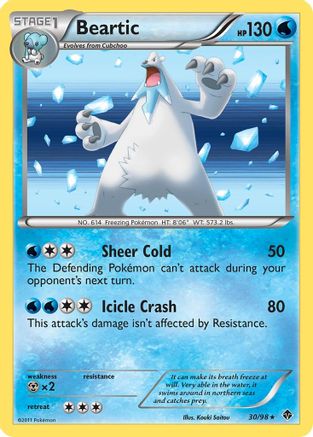 Beartic (30) 030 - Holofoil Emerging Powers - Holo Rare