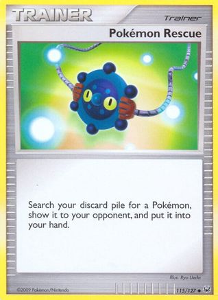 Pokemon Rescue 115 - Reverse Holofoil Platinum - Uncommon