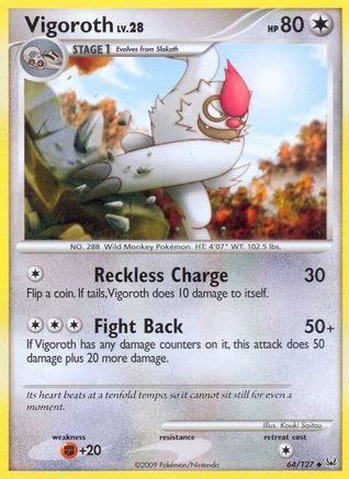 Vigoroth 064 - Reverse Holofoil Platinum - Uncommon