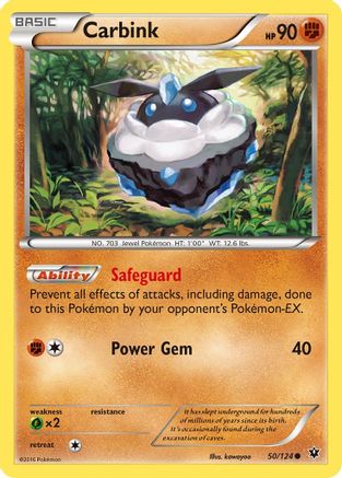 Carbink (50) 050/124  - Reverse Holofoil XY  Fates Collide - Common