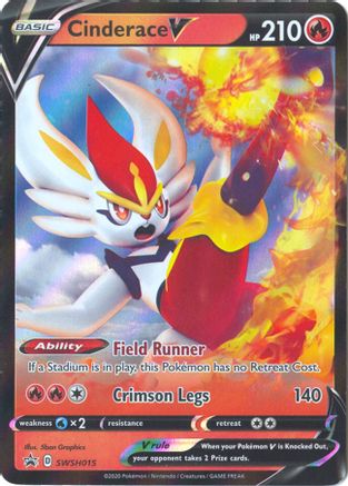 Cinderace V SWSH015  - Holofoil SWSH Sword & Shield Promo Cards - Promo