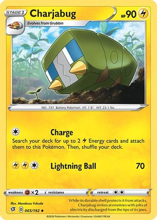Charjabug 065/192  SWSH02 Rebel Clash - Uncommon