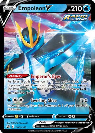 Empoleon V SWSH108  - Holofoil SWSH Sword & Shield Promo Cards - Promo