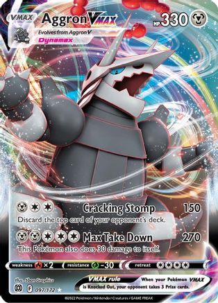 Aggron VMAX 097/172  - Holofoil SWSH09 Brilliant Stars - Ultra Rare