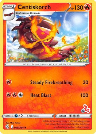 Centiskorch 049/264  Battle Academy 2022 - Promo