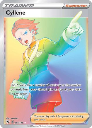 Cyllene (Secret) 201/189  - Holofoil SWSH10 Astral Radiance - Secret Rare