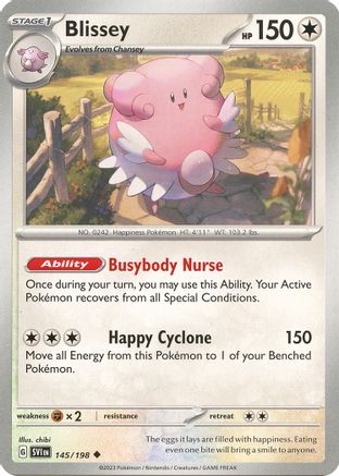 Blissey 145/198  SV01 Scarlet & Violet Base Set - Uncommon
