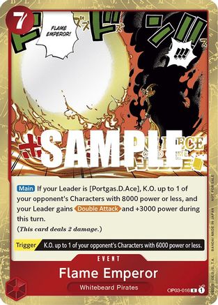 Flame Emperor (Judge Pack Vol. 2) (OP03-016) - One Piece Promotion Cards Foil