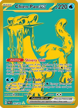 Chien-Pao ex 242/091  - Holofoil SV Paldean Fates - Hyper Rare