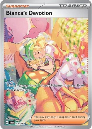 Bianca's Devotion 209/162  - Holofoil SV05 Temporal Forces - Special Illustration Rare