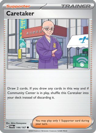 Caretaker 144/167  SV06 Twilight Masquerade - Common