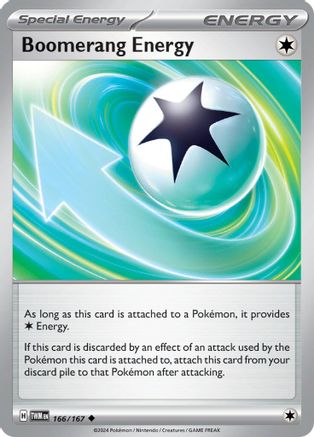 Boomerang Energy 166/167  SV06 Twilight Masquerade - Uncommon