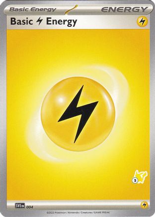 Basic Lightning Energy - Pikachu 3 004  Battle Academy 2024 - Common