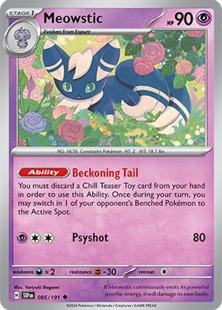 Meowstic 085/191  SV08 Surging Sparks - Uncommon