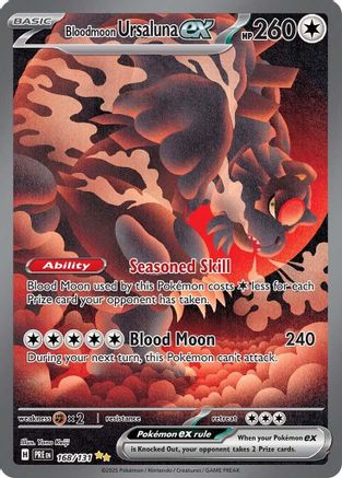 Bloodmoon Ursaluna ex 168/131  - Holofoil SV Prismatic Evolutions - Special Illustration Rare