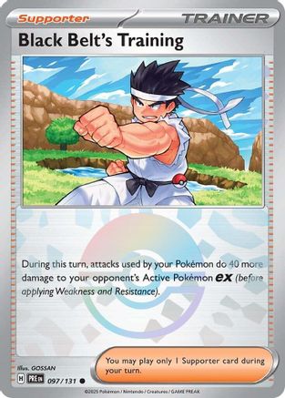 Black Belt's Training 097/131  - Holofoil SV Prismatic Evolutions - Common