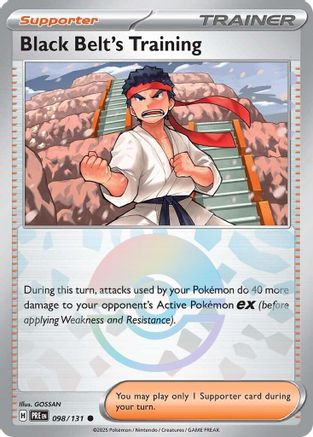 Black Belt's Training 098/131  - Holofoil SV Prismatic Evolutions - Common