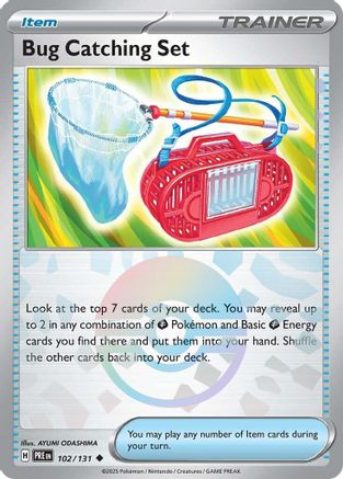 Bug Catching Set (Poke Ball Pattern) 102/131  - Holofoil SV Prismatic Evolutions - Uncommon