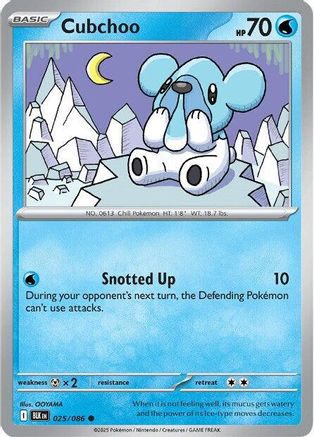 Cubchoo 025/086  SV Black Bolt - Common