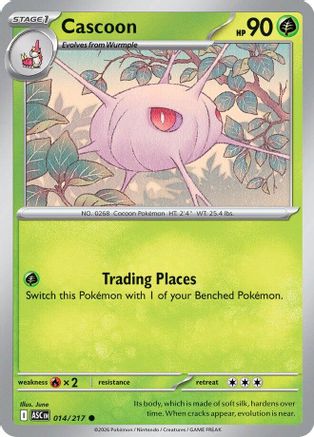 Cascoon 014  - Reverse Holofoil ME Ascended Heroes - Common