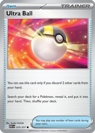 Ultra Ball 213/217  ME Ascended Heroes - Common