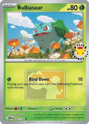 Bulbasaur (Pokemon Day 2026) 001  - Holofoil Miscellaneous Cards & Products - Common