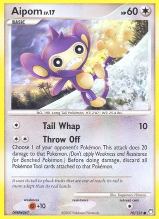 Aipom 070  Mysterious Treasures - Common