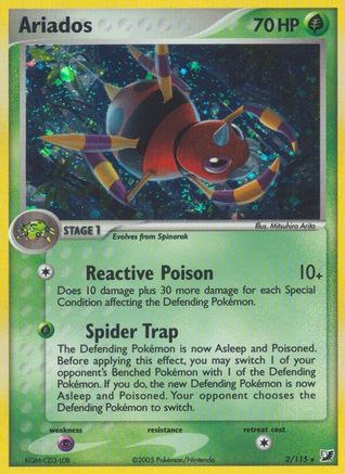 Ariados 002  - Holofoil Unseen Forces - Holo Rare