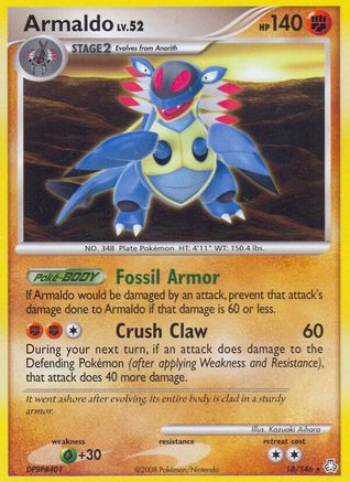 Armaldo 018  Legends Awakened - Rare