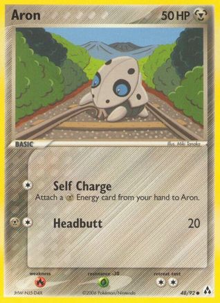 Aron 048/92  - Reverse Holofoil Legend Maker - Common
