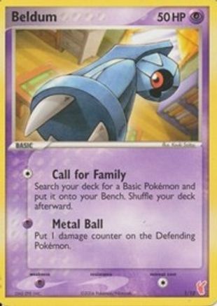 Beldum 001  EX Trainer Kit 2 Plusle & Minun - Common