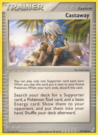 Castaway 072/100  Crystal Guardians - Uncommon