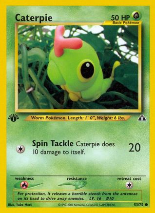 Caterpie 053/75  - 1st Edition Neo Discovery - Common