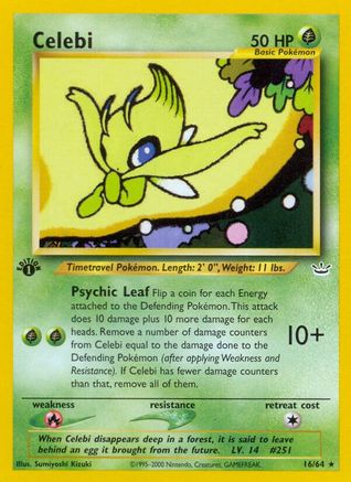 Celebi (16) 016/64  - Unlimited Neo Revelation - Rare