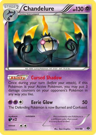 Chandelure (Secret) 101  - Holofoil Next Destinies - Secret Rare
