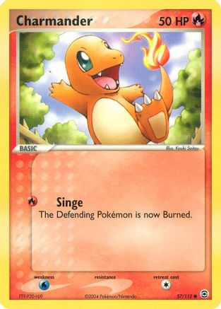Charmander 057/112  - Reverse Holofoil FireRed & LeafGreen - Common