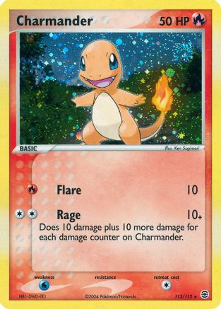 Charmander 113/112  - Holofoil FireRed & LeafGreen - Secret Rare