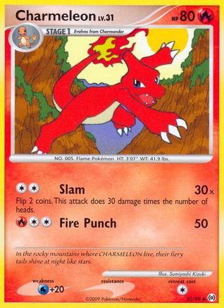 Charmeleon 035/99  - Reverse Holofoil Arceus - Uncommon