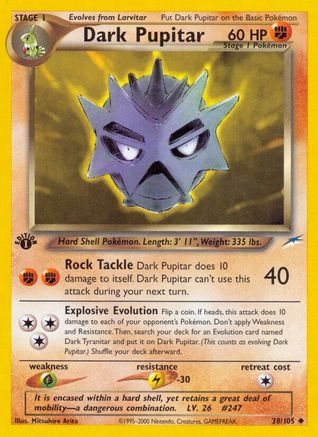 Dark Pupitar 038/105  - Unlimited Neo Destiny - Uncommon