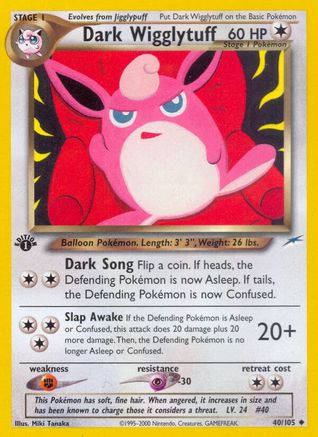 Dark Wigglytuff 040/105  - Unlimited Neo Destiny - Uncommon