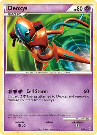 Deoxys 002  - Holofoil Call of Legends - Holo Rare