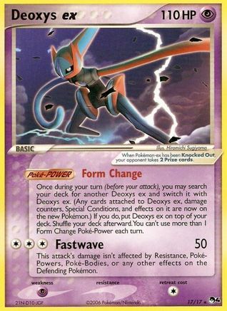 Deoxys ex 017  - Holofoil POP Series 4 - Ultra Rare