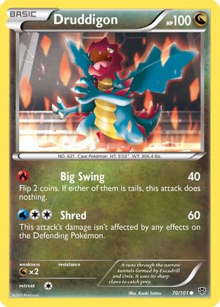 Druddigon 070  Plasma Blast - Common