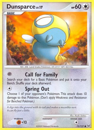 Dunsparce 073  Platinum - Common
