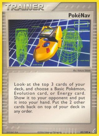 Pokenav 083/100  - Reverse Holofoil Crystal Guardians - Uncommon